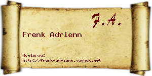 Frenk Adrienn névjegykártya